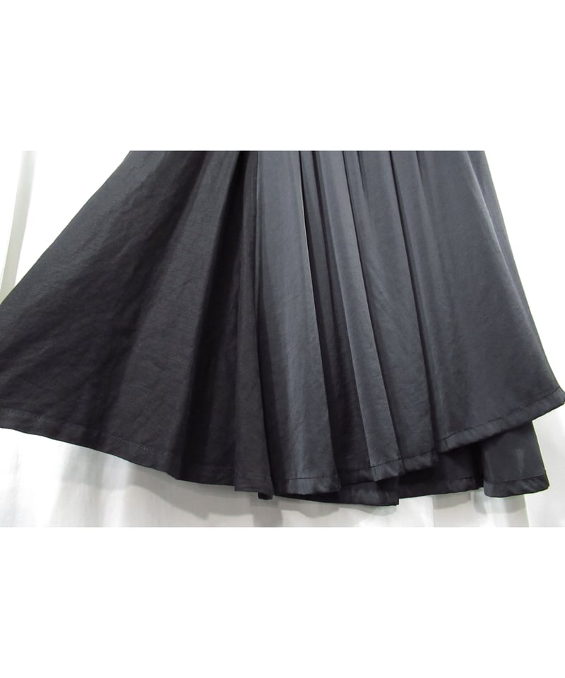 Y's yohji yamamoto 素材切り替えデザイン ロングスカート（YX-S06-81