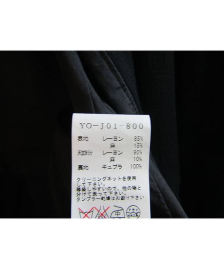 Y's yohji yamamoto ラペル切替シンプルジャケット YO-J01-800