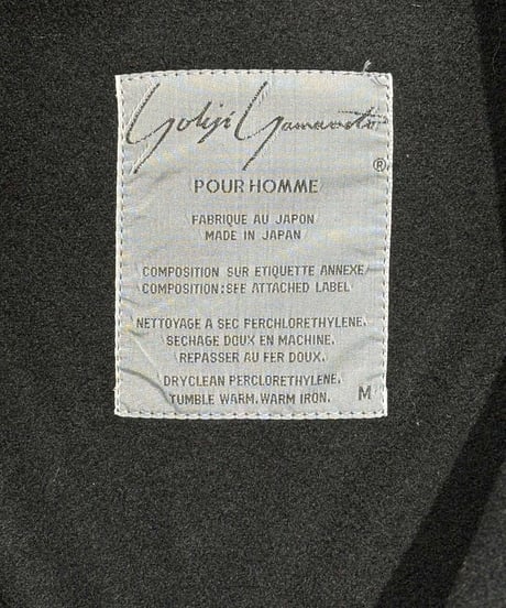 1990AW yohji yamamoto pour homme vintage 丸文字ロゴ ブルゾン（H-Y-256xxx）
