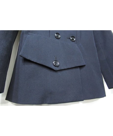 04aw yohji yamamoto femme 紺 ポケットデザイン ダブルジャケット（FJ-J06-803）