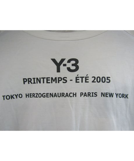 Y-３yohji yamamoto 襟デザインプリントカットソー 3C-5