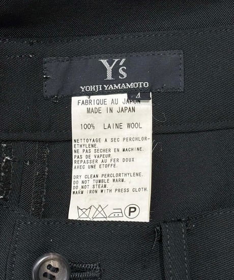 Y's yohji yamamoto ウール カーゴパンツ（YM-P10-100）