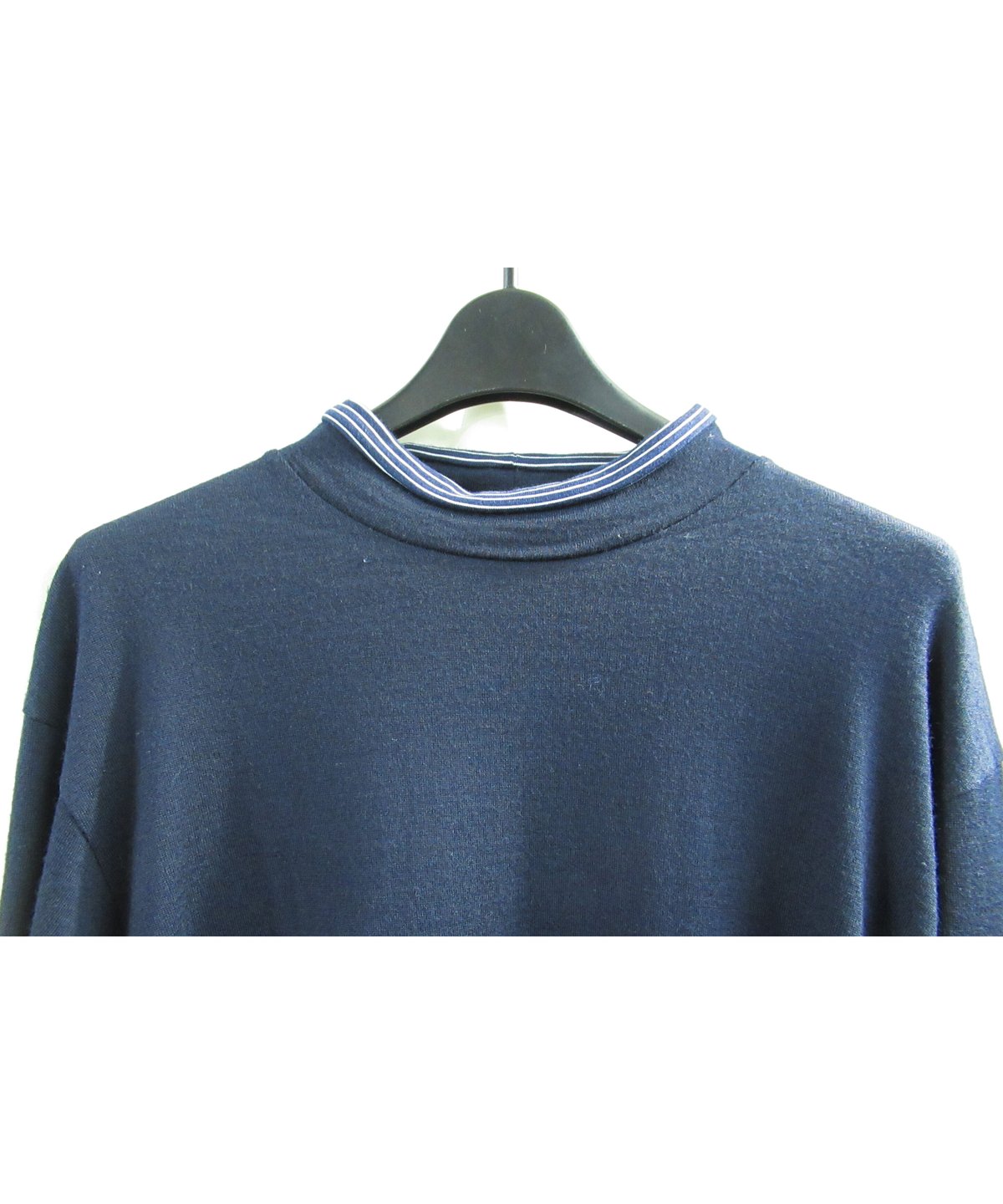 Y's for men カットオフハイネック細ボーダーリブTシャツ カットソー タートルネック Archive Yohji Yamamoto Pour Homme Y's for men カットオフハイネック細ボーダーリブTシャツ カットソー