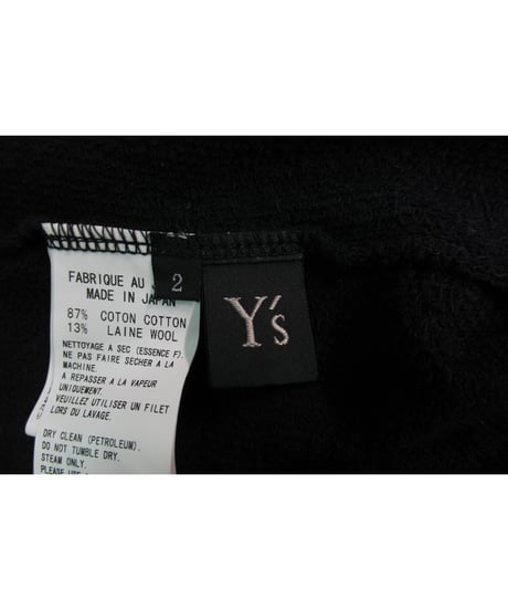Y's yohji yamamoto ショート丈 ドルマンスリーブカットソーカーディガン YC-T56-064