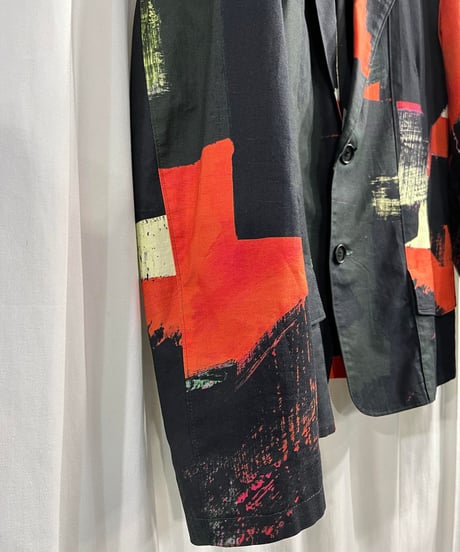 2016SS yohji yamamoto pour homme 朝倉優佳 ペイントジャケット（HO-J41-035）