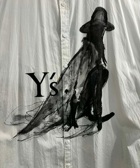 Y's yohji yamamoto プリントロングブラウス（YF-B12-020）