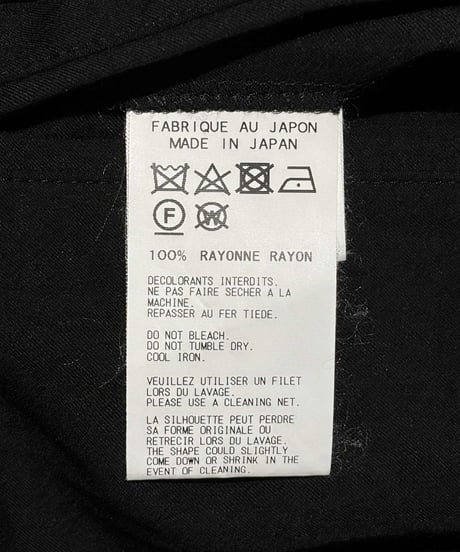 2017SS yohji yamamoto pour homme レーヨンドレス（HD-D05-213）