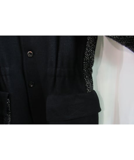 レア 04aw yohji yamamoto pour homme ギャングスター ツイード切替カバンロングジャケット HJ-J44-120