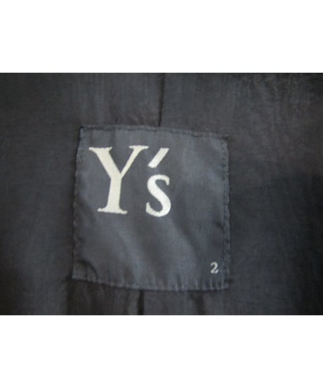 Y's yohji yamamoto 素材切り替えロングジャケット YE-J01-028