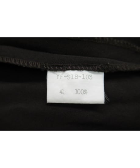 90's Y's yohji yamamoto vintage ひざ丈ウエストデザインタイトスカート YF-S18-103