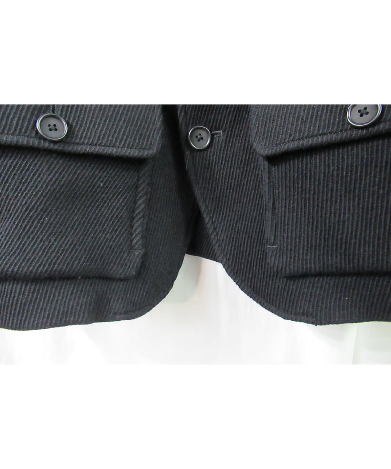 13aw yohji yamamoto pour homme フラップポケット ショートジャケ