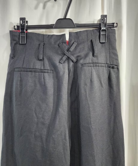 SAMPLE Y's yohji yamamoto 黒 テーパードパンツ （YK-P40-130）