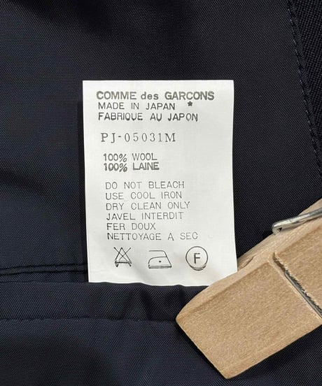 AD1989 COMME des GARCONS HOMME PLUS ウ－ルダブルジャケット（PJ-05031M）