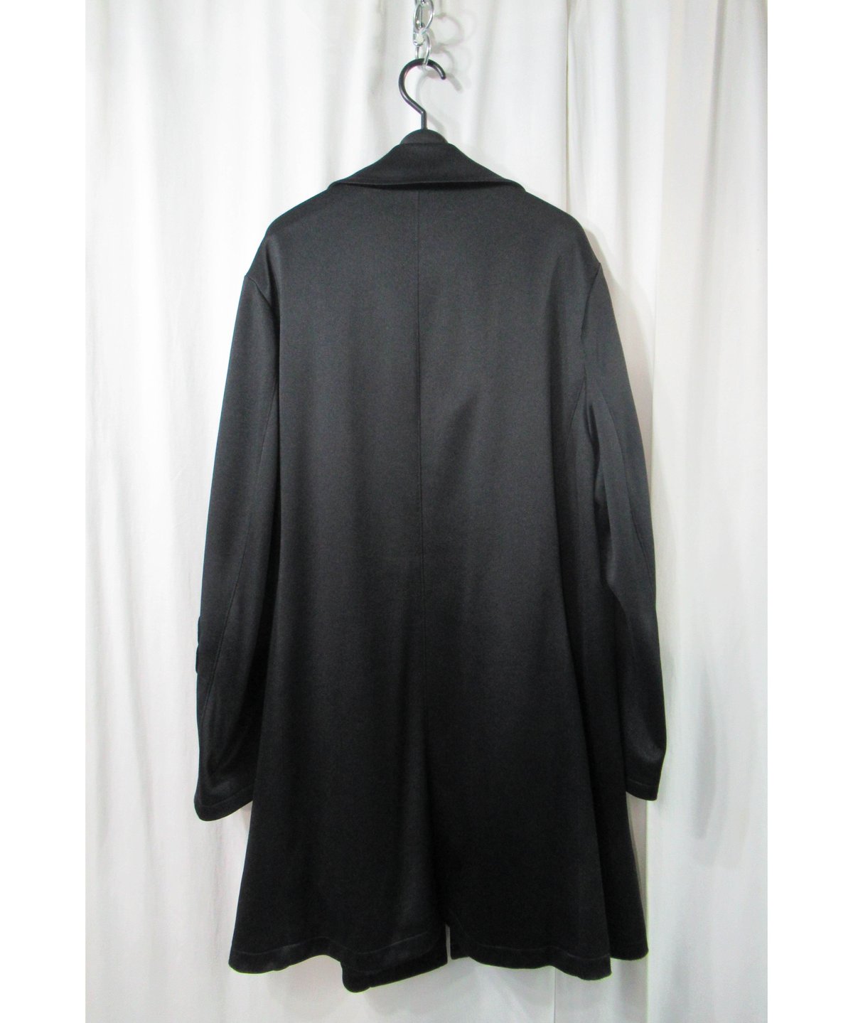 03ss yohji yamamoto pour homme 黒 ロゴ入りゼッケン ロングジャ