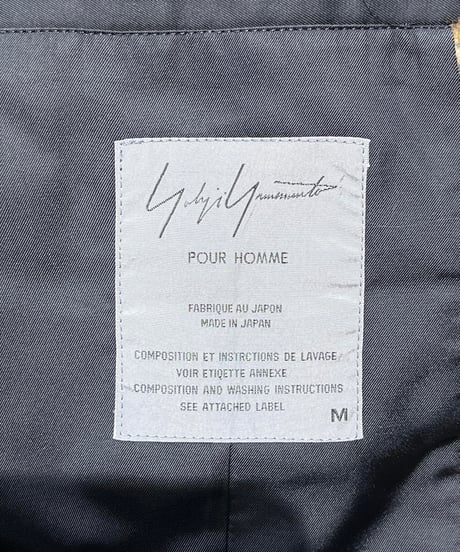 1992AW yohji yamamoto pour homme ヒョウ柄切替えジャケット（HS-J25-818）