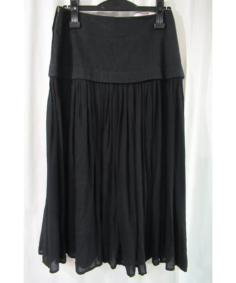 Y's yohji yamamoto 切替えデザインフレアスカート YY-S01-202
