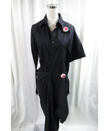 未使用 20ss yohji yamamoto femme マグネット付き 変形デザインドレス（FN-D17-801）