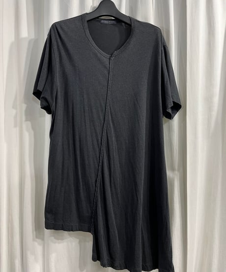 2018SS REGULATION yohji yamamoto MEN ナナメハギ半袖Tシャツ（HW-T55-274）
