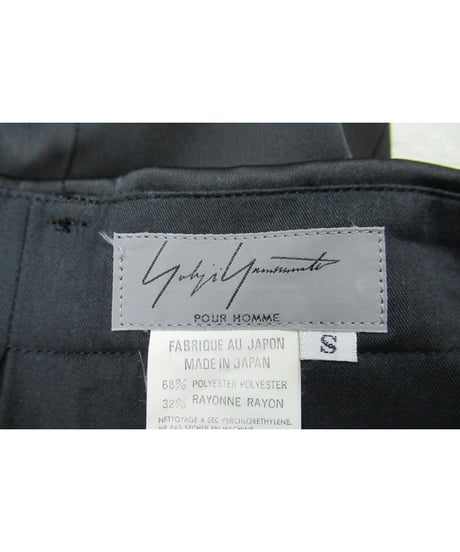 97aw yohji yamamoto pour homme vintage シンプルテーパードパンツ HI-P17-901