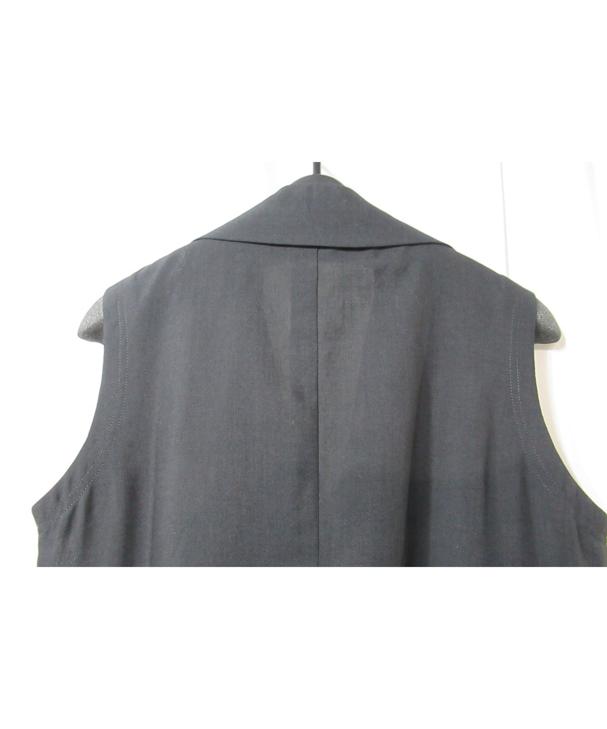 Yohji Yamamoto FEMME ビッグラペルノースリーブジャケット Yohji Yamamoto FEMME ビッグラペルノースリーブジャケット