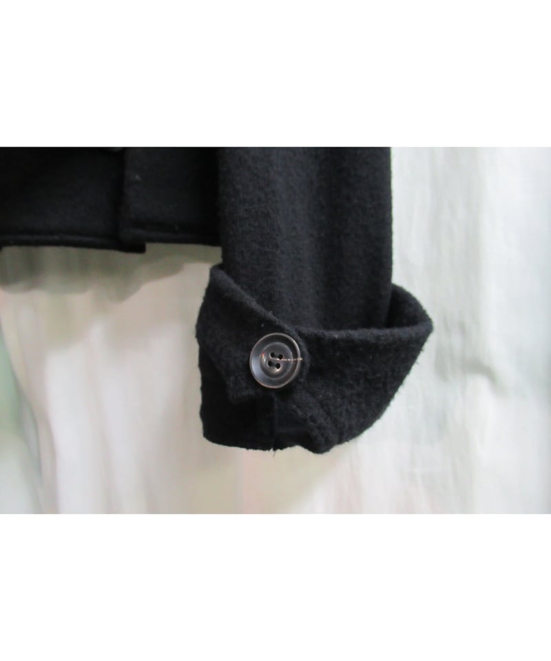 Y's yohji yamamoto 素材切り替えデザインショートPコート YP