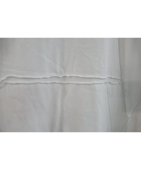新品 17ss B yohji yamamoto +noir 白 切り替えデザインカットソー ND-T60-086