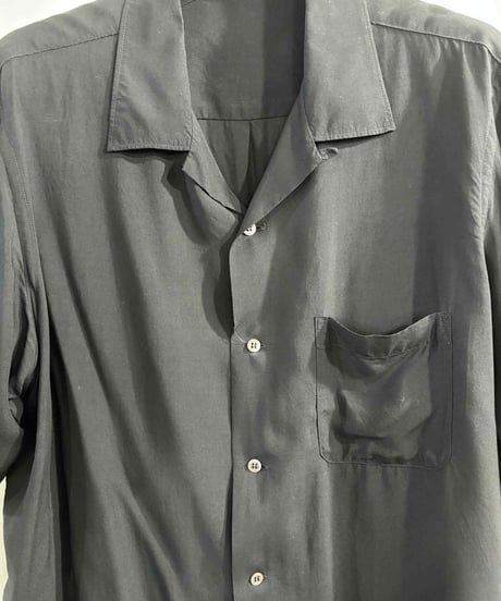 Y's for men yohji yamamoto レーヨン 開襟半袖シャツ（M-B-200xxx）