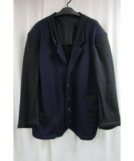 80’s yohji yamamoto pour homme vintage 切替えニットジャケット HJ-1