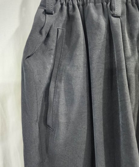 2022ss yohji yamamoto pour homme 黒 デザインパンツ (HD-P45-500)