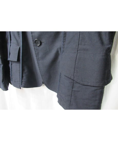 16ss yohji yamamoto pour homme コットン 縦ラインデザインジャケット（HO-J12-011）
