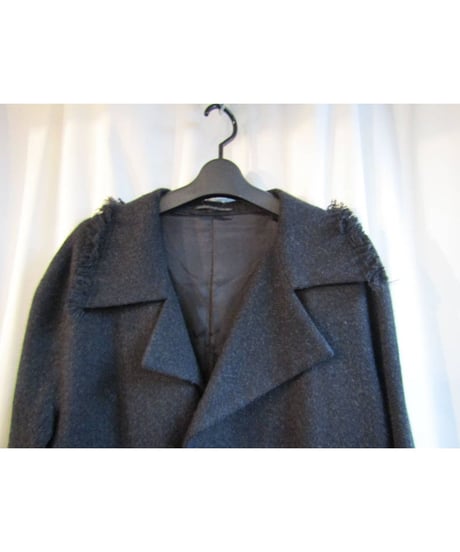 08aw yohji yamamoto femme フリンジデザインハーフコート FE-C13-150