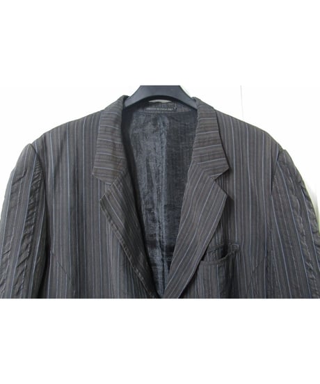 97ss yohji yamamoto pour homme vintage ストライプデザインジャケット（HU-J11-213）