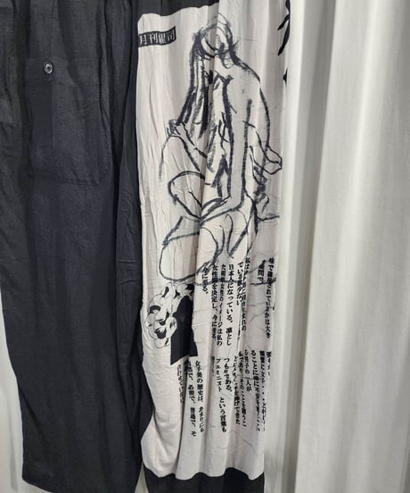 2019ss yohji yamamoto pour homme プリントパンツ （HH-P24－254）