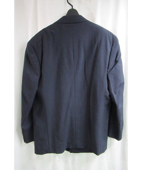 AD1989 COMME des GARCONS HOMME PLUS 紺 襟テープ付きダブルジャケット PJ-11014M