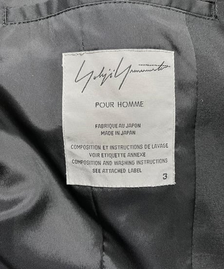 2000AW yohji yamamoto pour homme ニットドッキングロングジャケット（HT-J37-223）