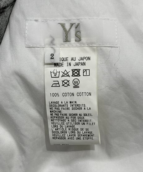 Y's yohji yamamoto プリントロングブラウス（YF-B12-020）