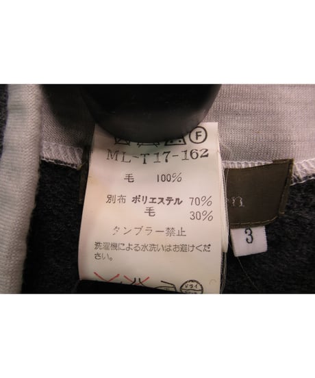 Y's for men yohji yamamoto グレー ハイネックデザインニット ML-T17-162