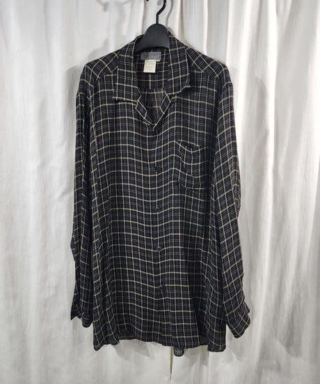 レア 1996ss yohji yamamoto pour homme 花と少年期 ブラウス (HF-B11-239)