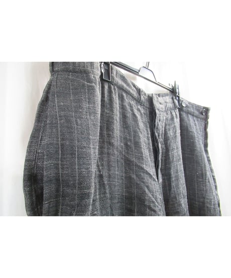 90’s yohji yamamoto pour homme vintage SAMPLE グレー ストライプデザインセットアップ（J16-233-1M）