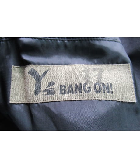 Y's BANG ON! yohji yamamoto フライフロント シンプルロングコート（YA-C17-150）