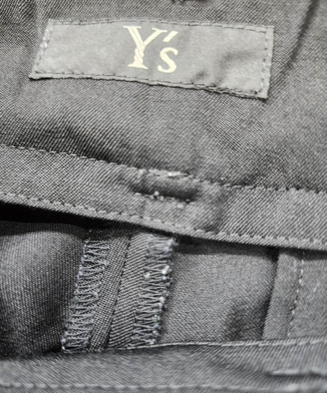 Y's yohji yamamoto 黒 デザインパンツ (YN-P16-100)