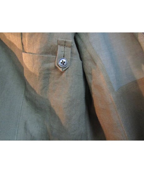 美品 12ss yohji yamamoto pour homme カーキ バック切替デザインジャケット HB-J33-804
