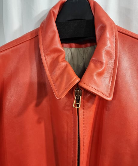 1991AW6.1THEMEN  yohji yamamoto pour homme vintage マーメードレザーブルゾン  yy-1