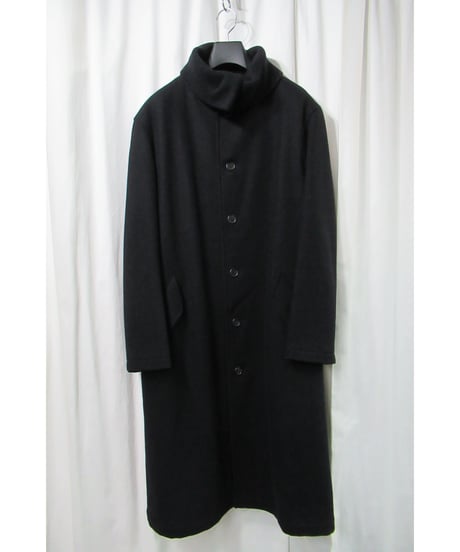 90’s Y’s for men yohji yamamoto pour homme vintage 襟リブニット切替えデザイン ロングコート （MG-C04-119）
