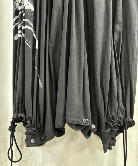 BLACK Scandal yohji yamamoto レーヨン ロングスカート（NH-S17-206）