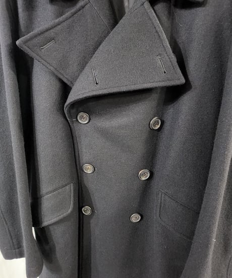 Y's for men ヨウジヤマモト 黒 ミリタリーダブルロングコート (MG-C02-119)