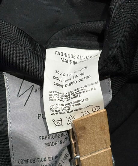 2004SS yohji yamamoto pour homme デザイン ショ－トジャケット（HZ-J21-100）