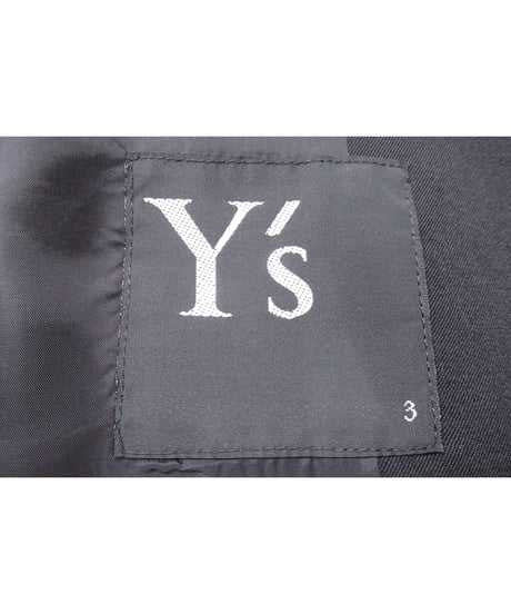 未使用タグ付き Y’s yohji yamamoto 多釦 袖リブデザインジャケット（YP-J04-100）