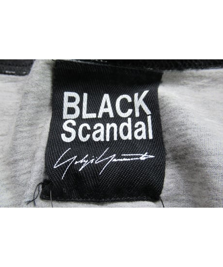 yohji yamamoto +noir BLACK Scandal プリントデザイン 半袖カットソー（NN-T29-094）