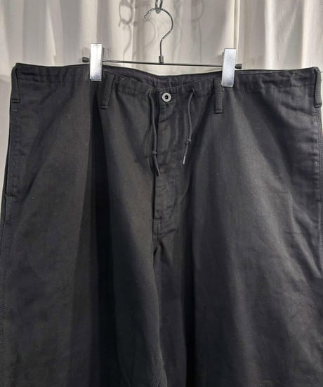 2021AW BLACK Scandal yohji yamamoto  コットンツイルストリングパンツ（HX-P74-042）